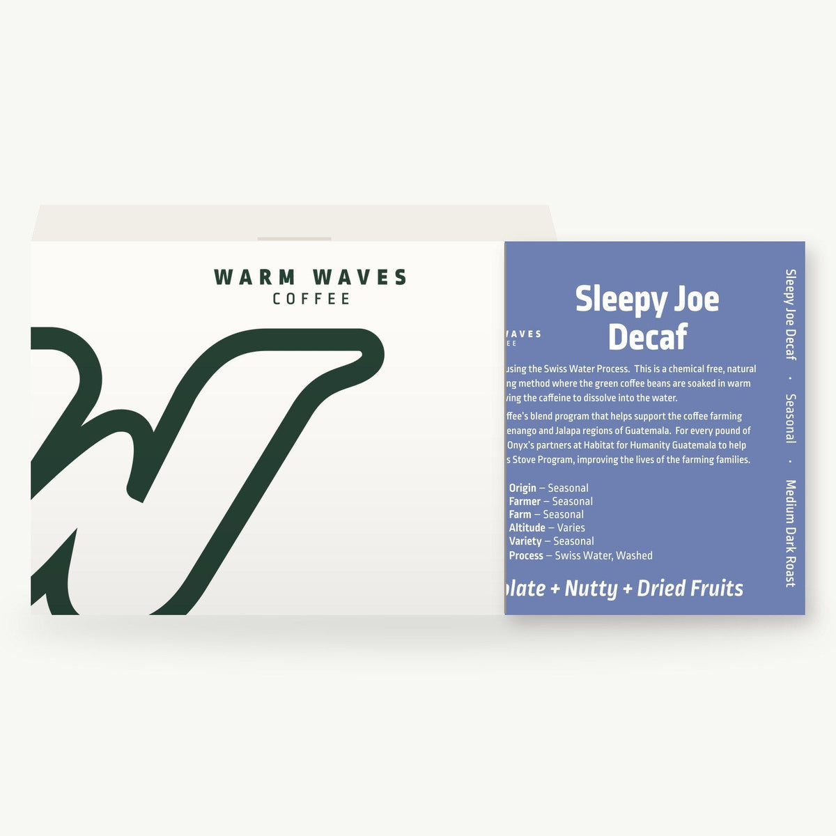 Sleepy Joe Decaf box and card