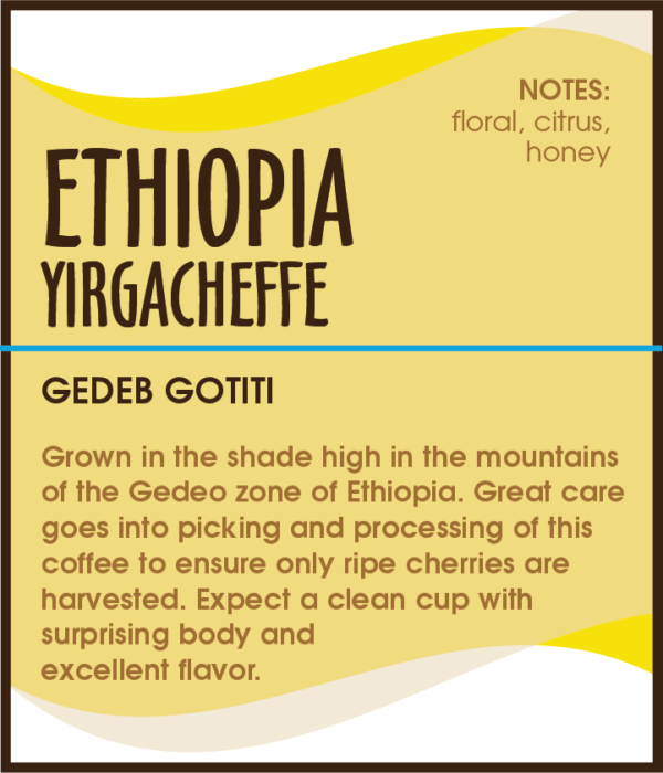 Ethiopia Yirgacheffee Gedeb Gotiti